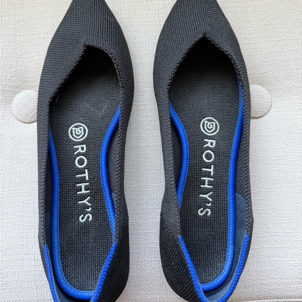 Rothy's Black flats size 6.5